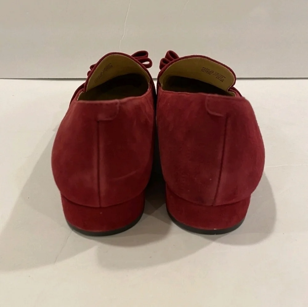 Michael Kors Chic Red Suede Loafers 7.5